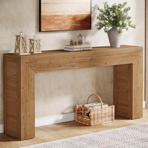 Table console étroite en bois 160 cm Table console étroite en bois 160 cm