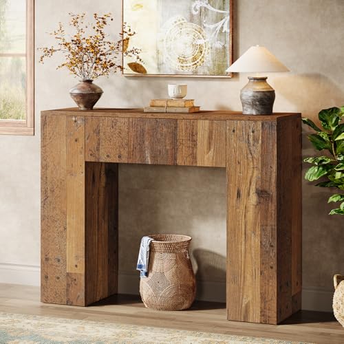 Table console étroite en marron foncé Table console étroite en marron foncé