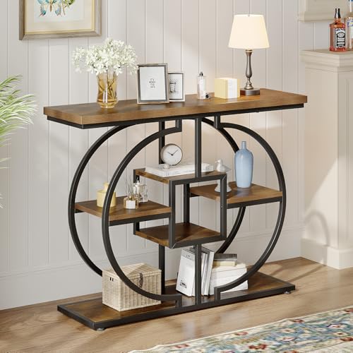 Table console étroite Trironsun en bois Table console étroite Trironsun en bois