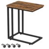 Table d’appoint industrielle mobile avec roulettes
