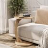 Table d'appoint ronde avec roulettes Table d'appoint ronde avec roulettes
