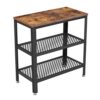 Table d’Appoint Style Industriel Marron