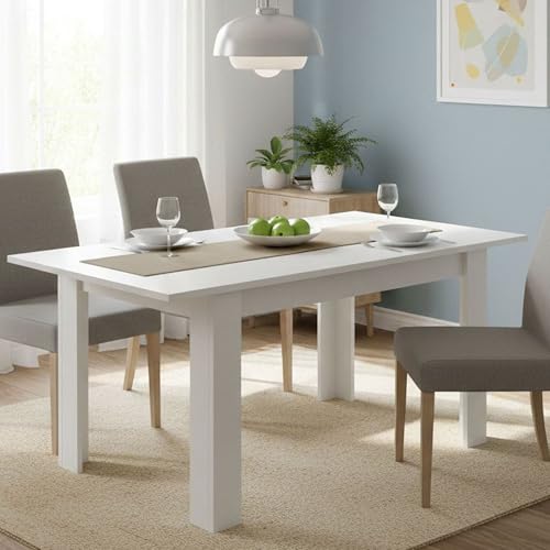 Table extensible Caladora en Blanc Table extensible Caladora en Blanc
