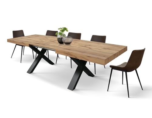 Table extensible Marco en chêne rustique