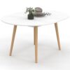 Table à Manger Extensible Ronde Angela Table à Manger Extensible Ronde Angela