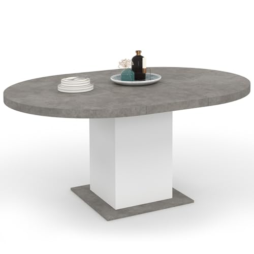Table à Manger Extensible Ronde Eden 4-8 Pers.