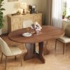 Table à Manger Extensible Ronde pour 8 Table à Manger Extensible Ronde pour 8