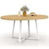 Table à Manger Extensible Ronde Selma Table à Manger Extensible Ronde Selma
