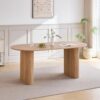 Table à Manger Ovale en Bois 180 cm Table à Manger Ovale en Bois 180 cm