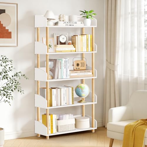 Étagère Bibliothèque 5 Niveaux en Bois
