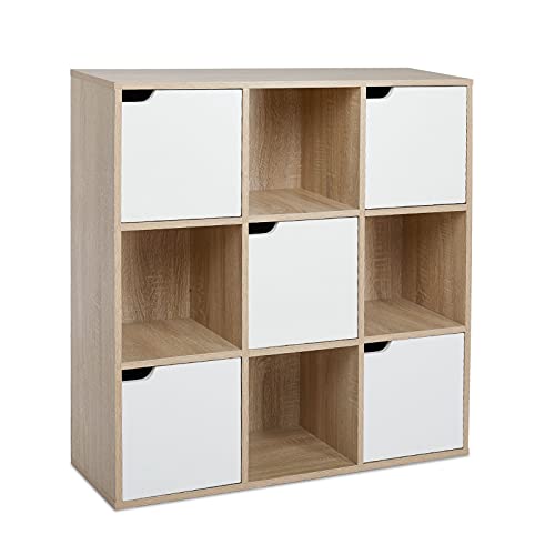Étagère de Rangement 9 Cubes En Bois Étagère de Rangement 9 Cubes En Bois