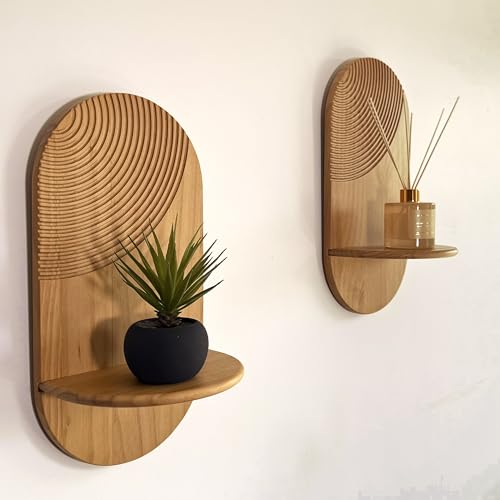 Étagère Murale Bois Design Moderne 2 pcs Étagère Murale Bois Design Moderne 2 pcs