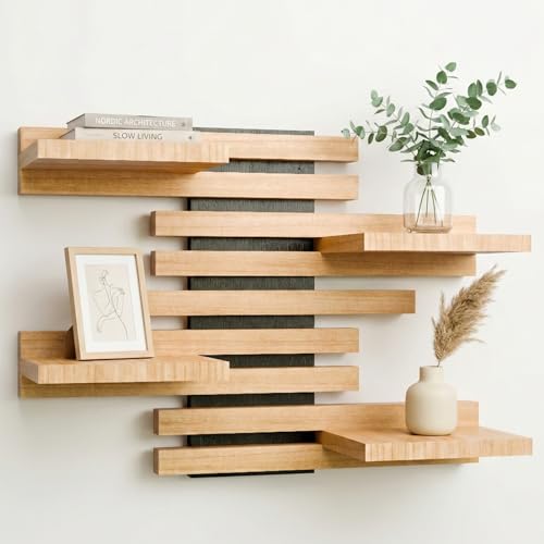 Étagère Murale Flottante Modulable en Bois Étagère Murale Flottante Modulable en Bois