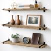 Étagères Flottantes en Bois – Lot de 3 Étagères Flottantes en Bois – Lot de 3