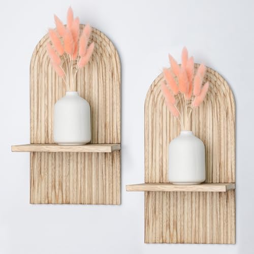 Étagères Murales Bois Bohème 2 pcs Étagères Murales Bois Bohème 2 pcs
