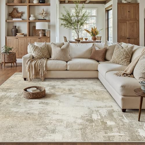 Tapis Abstrait Beige PureCozy 200x300cm