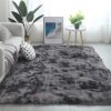 Tapis de Sol Doux Shaggy Noir Gris 80x120 cm Tapis de Sol Doux Shaggy Noir Gris 80x120 cm
