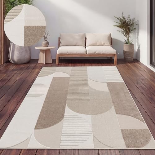 Tapis d'Extérieur Scandinave Beige 160x220 cm Tapis d'Extérieur Scandinave Beige 160x220 cm