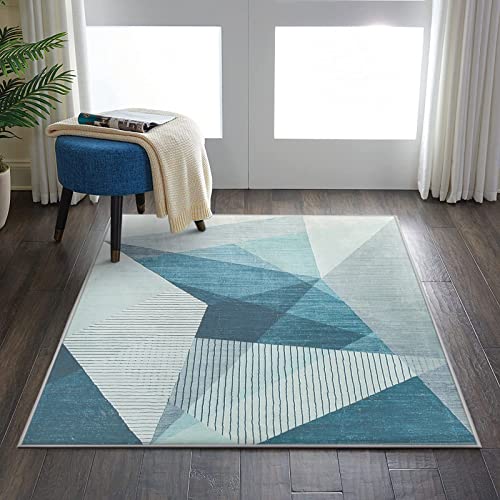 Tapis Géométrique Moderne Antidérapant Bleu Gris Tapis Géométrique Moderne Antidérapant Bleu Gris