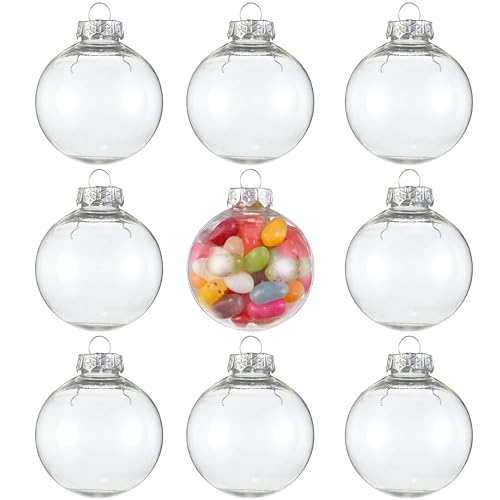 15 Boules de Noël Transparentes à Décorer