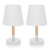 Aigostar Lampe de Table Moderne en Bois