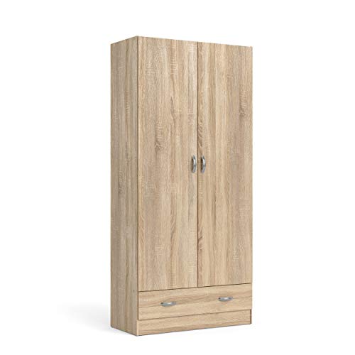 Armoire Dmora Chêne à Deux Portes Armoire Dmora Chêne à Deux Portes