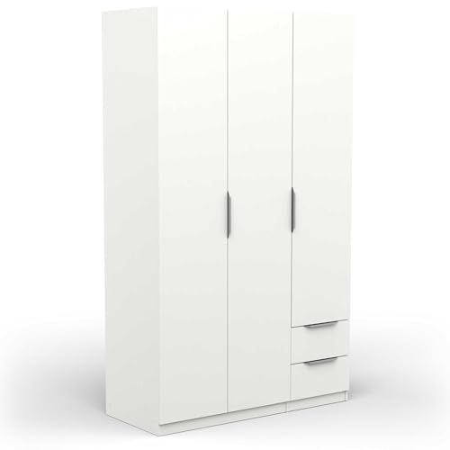 Armoire Dressing Moderne 3 Portes Blanc Armoire Dressing Moderne 3 Portes Blanc