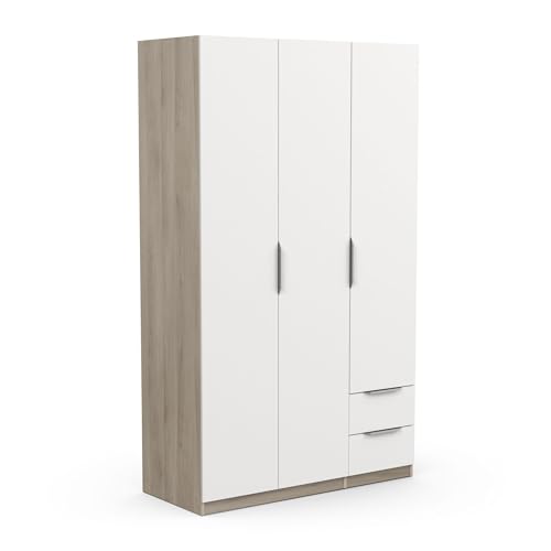 Armoire Dressing Moderne 3 Portes et 2 Tiroirs Armoire Dressing Moderne 3 Portes et 2 Tiroirs