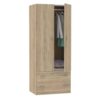 Armoire Moderne 2 Portes 2 Tiroirs