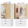 Armoire Moderne avec Miroir et LED Armoire Moderne avec Miroir et LED