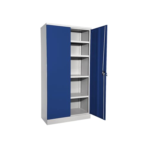 Armoire métallique Nilas avec 4 tablettes Armoire métallique Nilas avec 4 tablettes