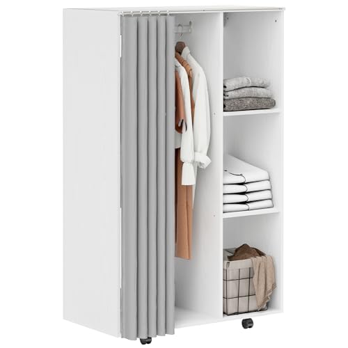 Armoire Penderie Mobile avec Roulettes Armoire Penderie Mobile avec Roulettes