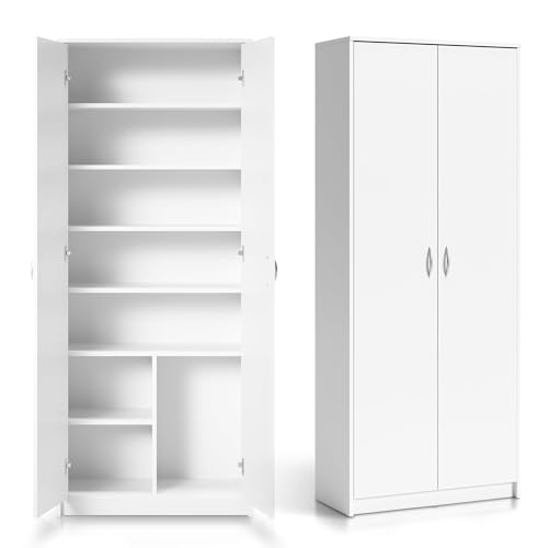 Armoire Polyvalente Blanche 74x180 cm Armoire Polyvalente Blanche 74x180 cm