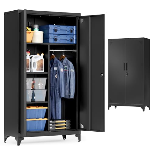 Armoire Polyvalente SONGMICS Noir Mat 80x40x165 Armoire Polyvalente SONGMICS Noir Mat 80x40x165