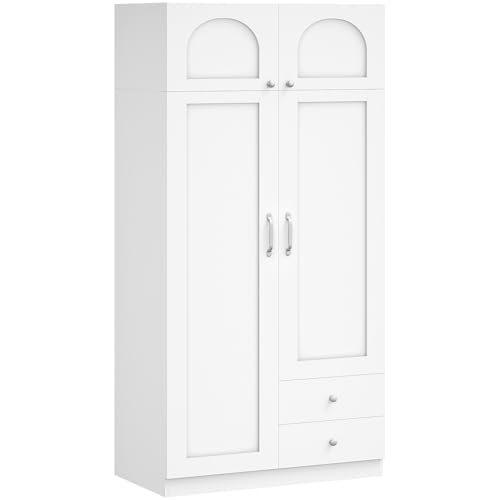 Armoire Spacieuse avec 4 Portes et 2 Tiroirs Armoire Spacieuse avec 4 Portes et 2 Tiroirs