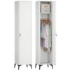 Armoire étroite avec tringle et étagères Armoire étroite avec tringle et étagères