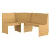 Banc d'angle en bois de pin