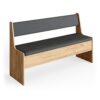Banc d'Angle Roman en Chêne Doré Banc d'Angle Roman en Chêne Doré