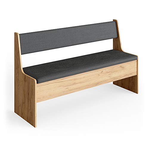 Banc d'Angle Roman en Chêne Doré