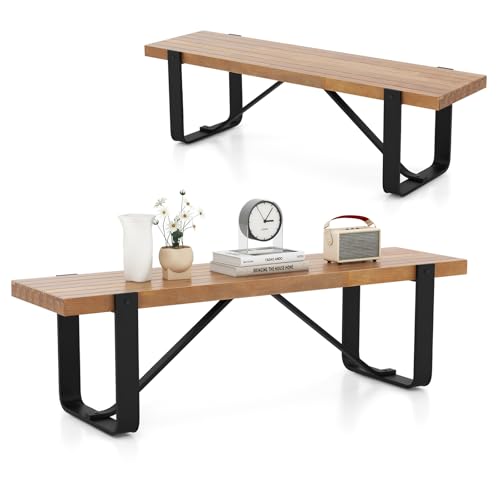 Banc de salle à manger en bois élégant