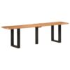 Banc en Bois d'Acacia et Acier 160 cm
