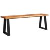 Banc en bois d'acacia massif 140 cm Banc en bois d'acacia massif 140 cm