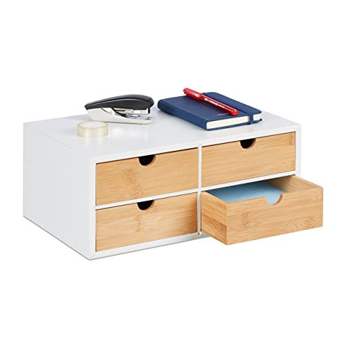 Boîte à tiroirs en Bambou pour Bureau