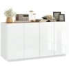 Buffet de Cuisine Blanc Laqué 140 cm Buffet de Cuisine Blanc Laqué 140 cm