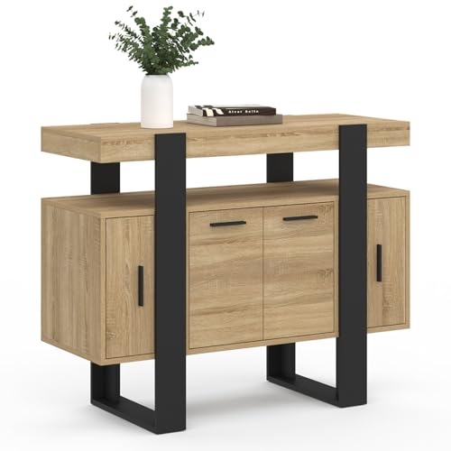 Buffet Phoenix 100 cm en Bois Noir