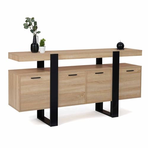 Buffet Phoenix XXL 160 cm Noir