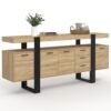 Buffet Phoenix XXL 180 cm Bois et Noir Buffet Phoenix XXL 180 cm Bois et Noir