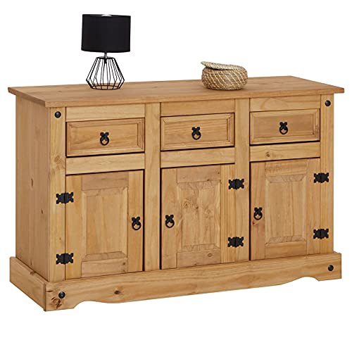 Buffet Salsa en Bois Massif Mexicain