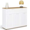 Buffet VITO 100 cm Blanc avec Tiroir