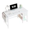 Bureau Blanc Lufeiya avec 2 Tiroirs